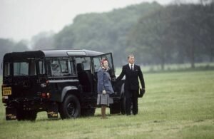 queen Elizabeth outside defender 110